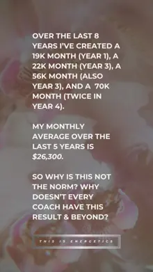 Story: my monthly average over the last five years is $26,300, so why is this not the norm?